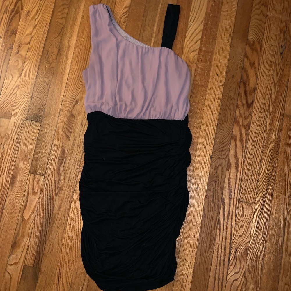 Blush and Black Dress